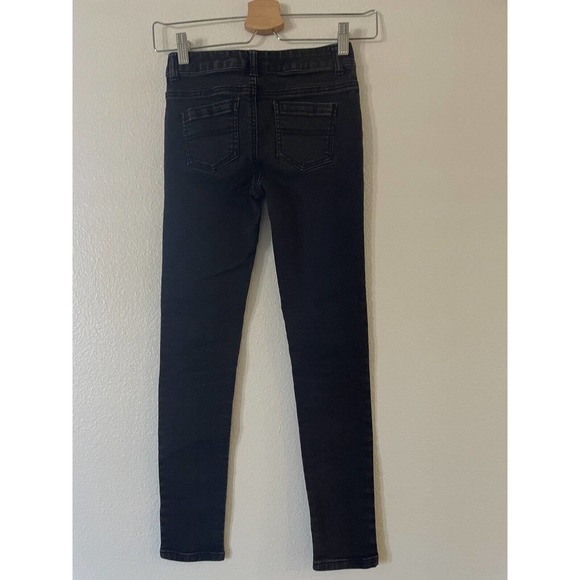 Epic Threads Girls Black Denim Jeans 10 Skinny Stretch 5-Pocket 24" Inseam - Picture 3 of 10